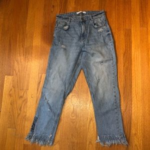 Zara cut off jeans